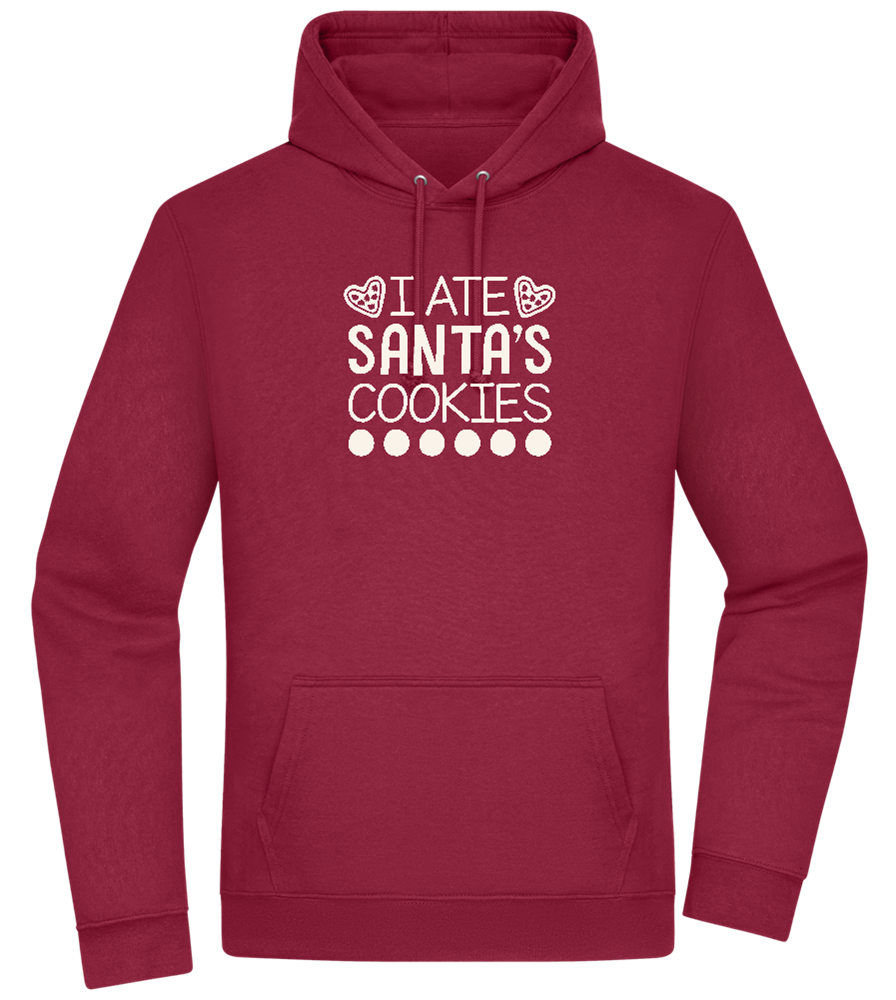 Santa's Cookies Design - Premium Essential Unisex Hoodie_BORDEAUX_front