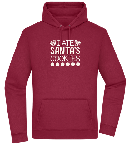 Santa's Cookies Design - Premium Essential Unisex Hoodie_BORDEAUX_front