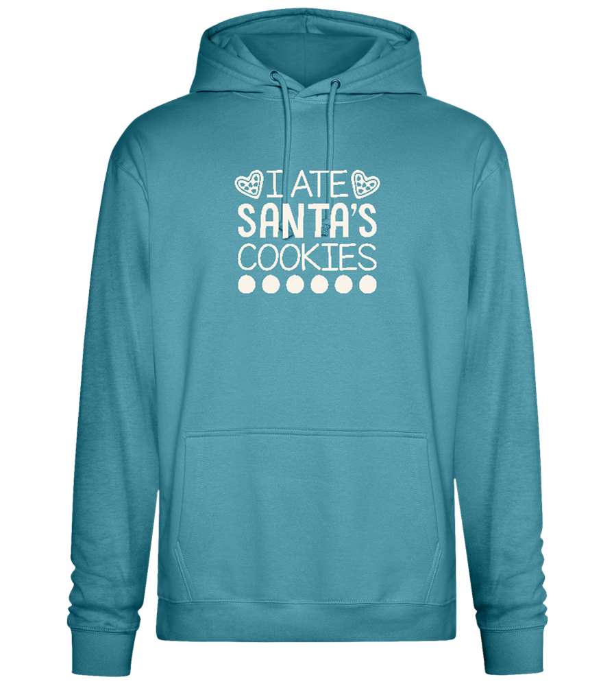 Santa's Cookies Design - Premium Essential Unisex Hoodie_POOL BLUE_front