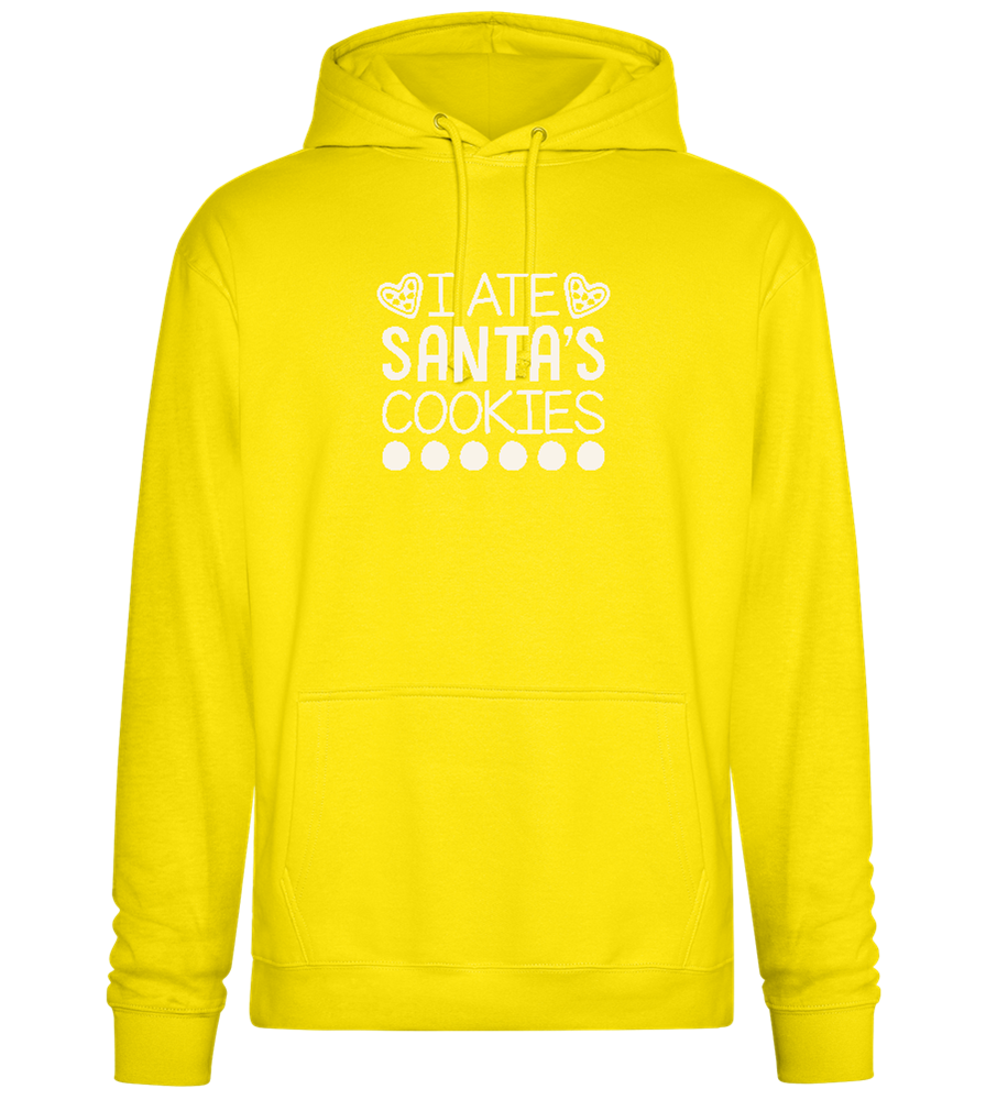 Santa's Cookies Design - Premium Essential Unisex Hoodie_YELLOW_front