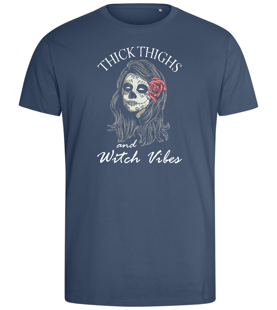 Witch Vibes Design - Comfort men's fitted t-shirt_DENIM_front