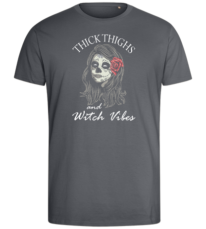 Witch Vibes Design - Comfort men's fitted t-shirt_MOUSE GREY_front