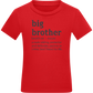 Big Brother Meaning Design - Comfort kids fitted t-shirt_RED_front