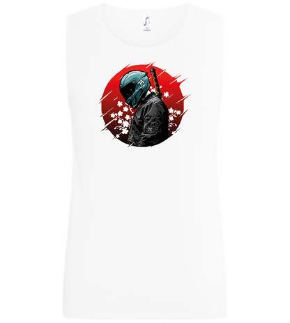 Red Samurai Design - Basic men's tank top_WHITE_front