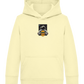 Spaceman Burger Design - Comfort Kids Hoodie_AMARELO CLARO_front