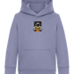 Spaceman Burger Design - Comfort Kids Hoodie_BLUE_front