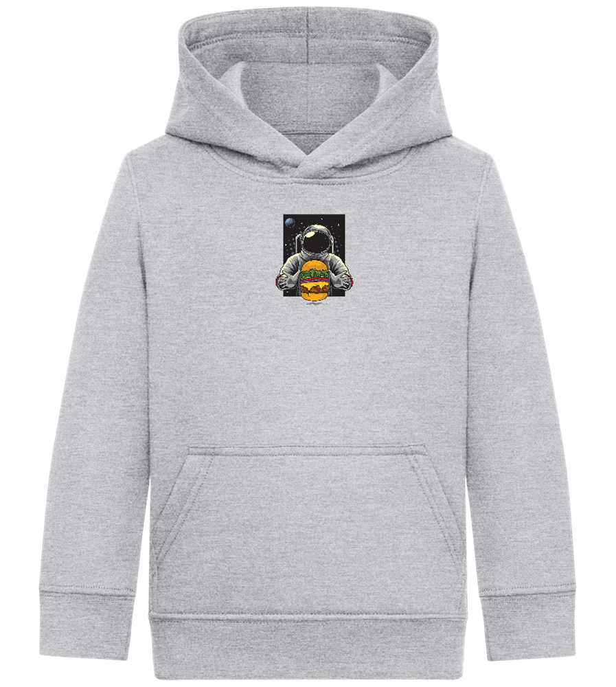 Spaceman Burger Design - Comfort Kids Hoodie_ORION GREY II_front