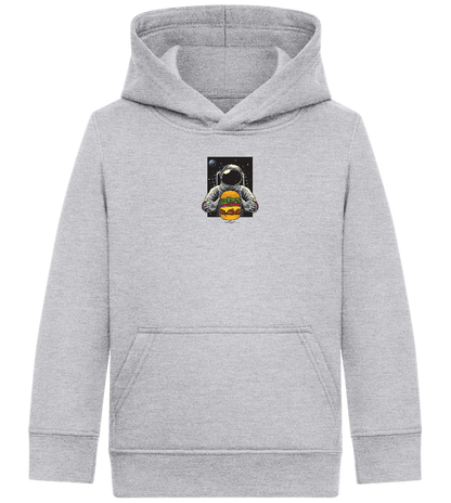 Spaceman Burger Design - Comfort Kids Hoodie_ORION GREY II_front