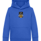 Spaceman Burger Design - Comfort Kids Hoodie_ROYAL_front