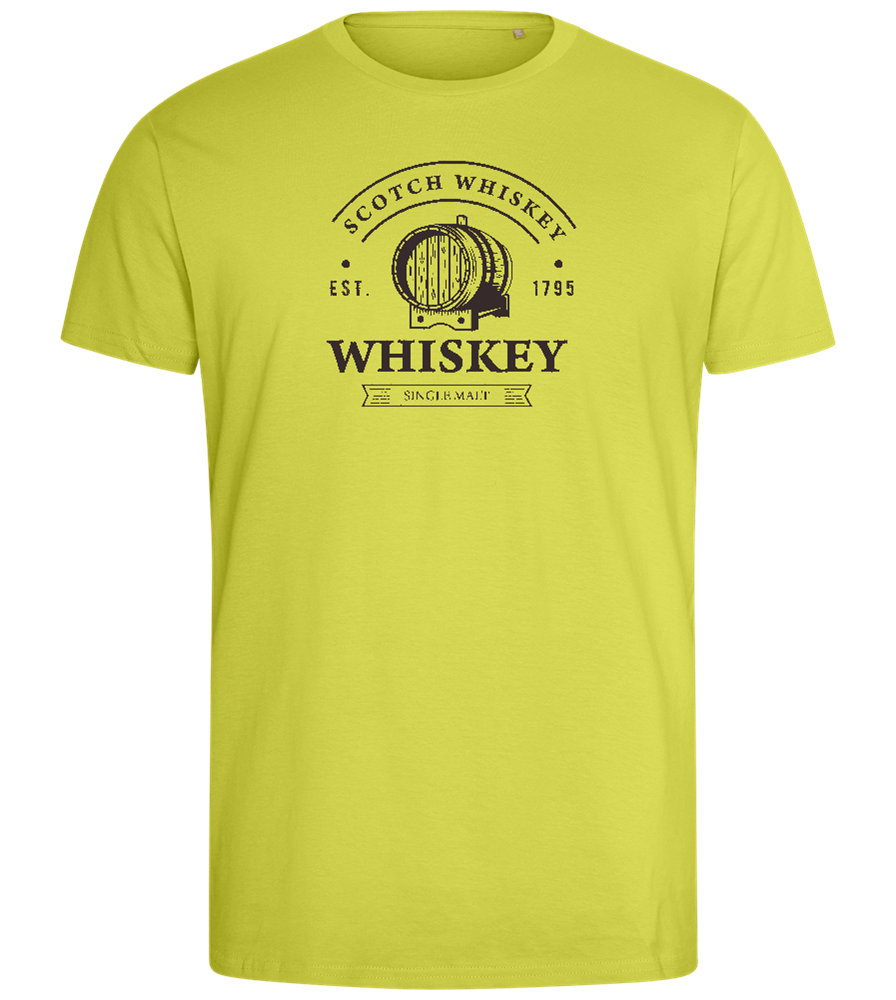 Scotch Whiskey Design - Comfort men's fitted t-shirt_GREEN APPLE_front