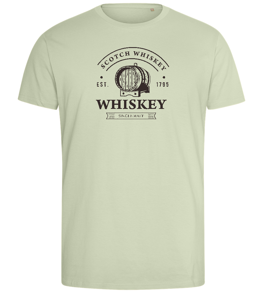 Scotch Whiskey Design - Comfort men's fitted t-shirt_SILESTONE_front