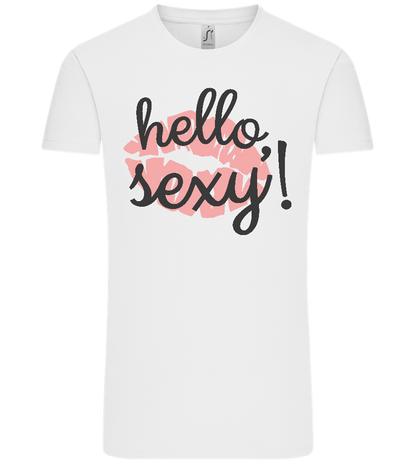 Hello Sexy Kiss Design - Comfort Unisex T-Shirt_WHITE_front