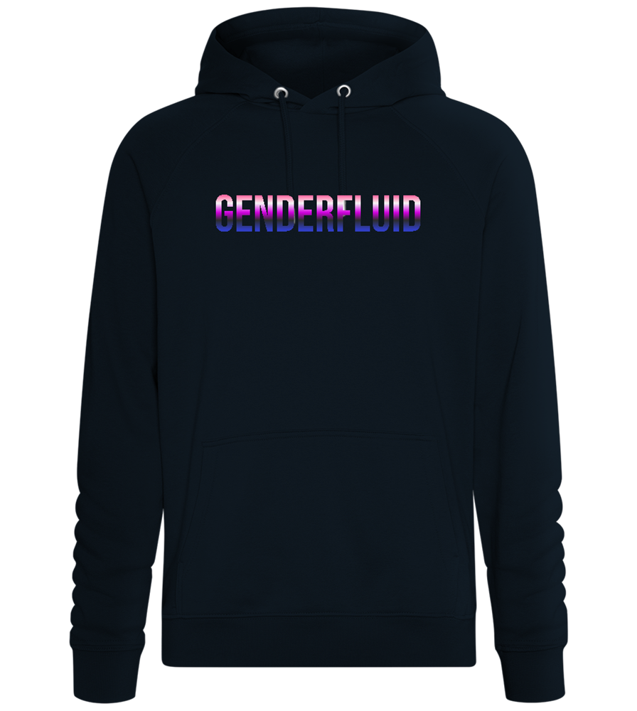 Genderfluid Visibility Design - Comfort unisex hoodie_BLACK_front