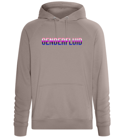 Genderfluid Visibility Design - Comfort unisex hoodie_CHARCOAL CHIN_front