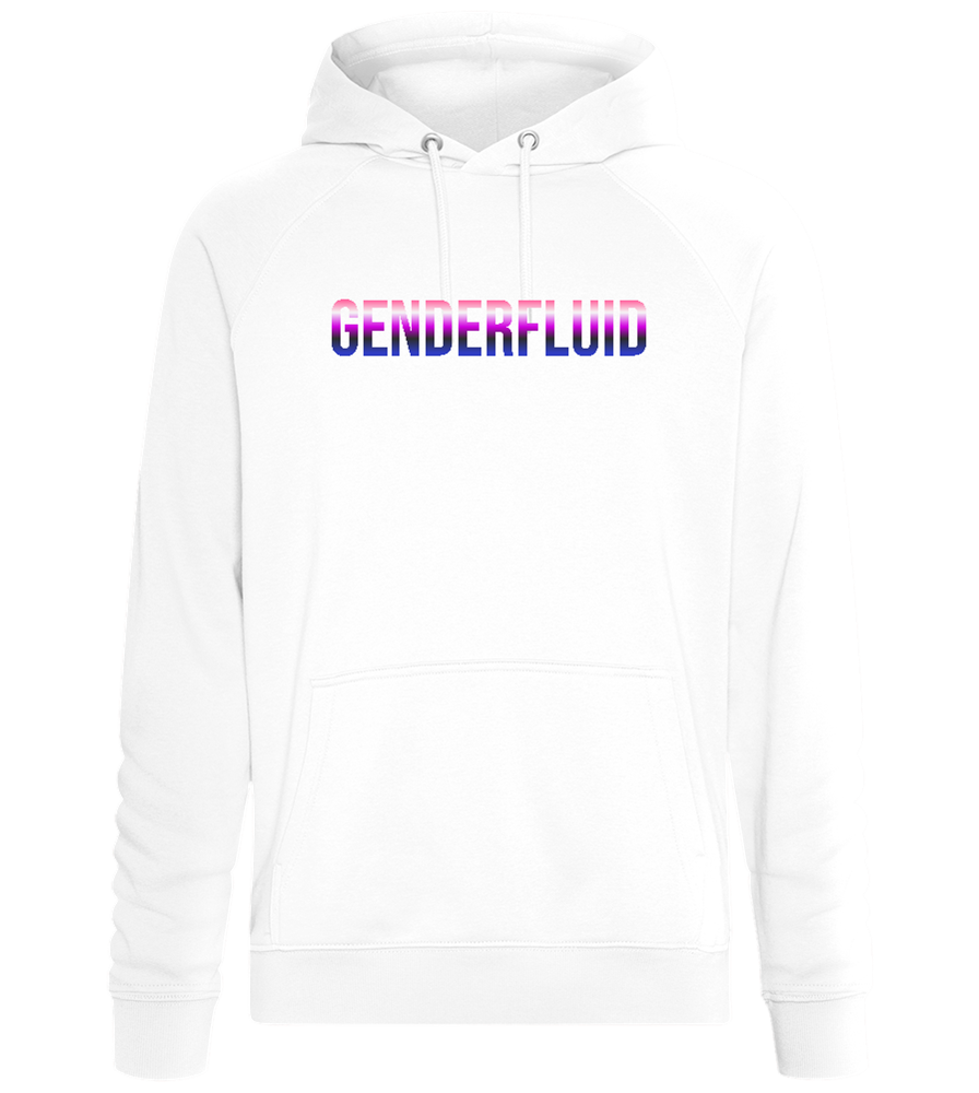 Genderfluid Visibility Design - Comfort unisex hoodie_WHITE_front