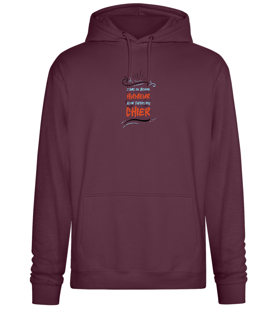 Good Mood Design - Premium Essential Unisex Hoodie_BORDEAUX_front