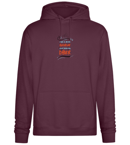 Good Mood Design - Premium Essential Unisex Hoodie_BORDEAUX_front