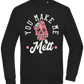 You Make Me Melt Ice Cream Design - Comfort Essential Unisex Sweater_BLACK_front