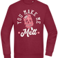 You Make Me Melt Ice Cream Design - Comfort Essential Unisex Sweater_BORDEAUX_front