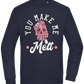 You Make Me Melt Ice Cream Design - Comfort Essential Unisex Sweater_FRENCH NAVY_front