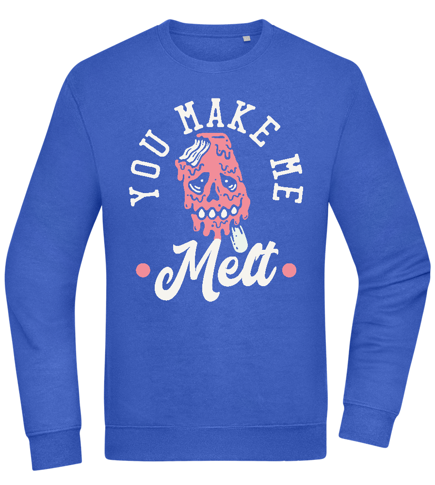 You Make Me Melt Ice Cream Design - Comfort Essential Unisex Sweater_ROYAL_front