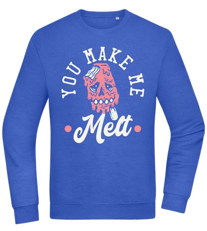 You Make Me Melt Ice Cream Design - Comfort Essential Unisex Sweater_ROYAL_front