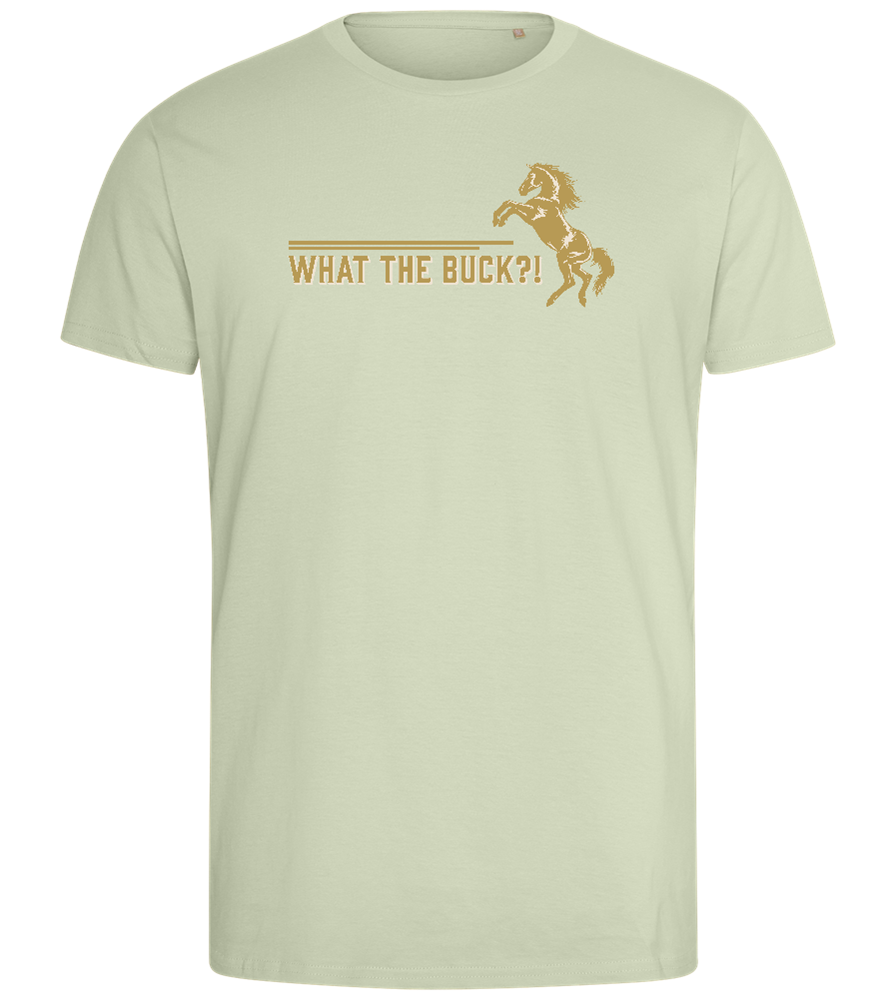 What The Buck Design - Comfort men's fitted t-shirt_SILESTONE_front