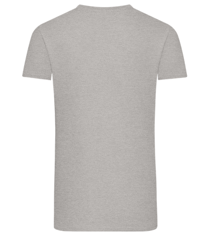 What The Buck Design - Comfort men's fitted t-shirt_ORION GREY_back