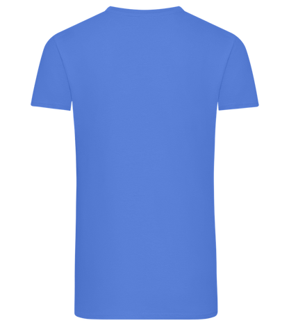 What The Buck Design - Comfort men's fitted t-shirt_ROYAL_back