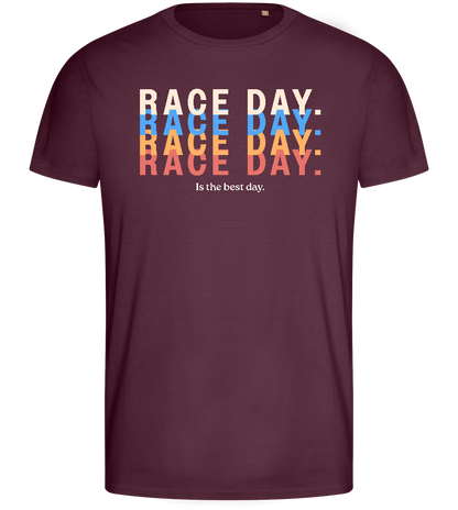 Best Day of the Week Design - Basic men's fitted t-shirt_BORDEAUX_front