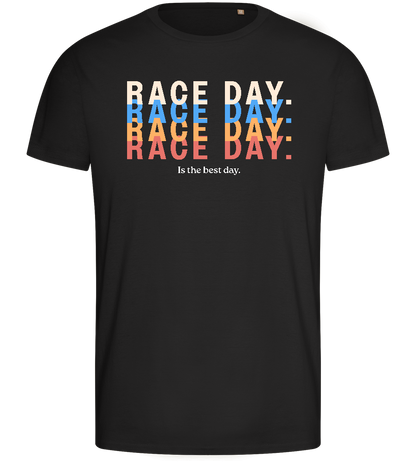 Best Day of the Week Design - Basic men's fitted t-shirt_DEEP BLACK_front