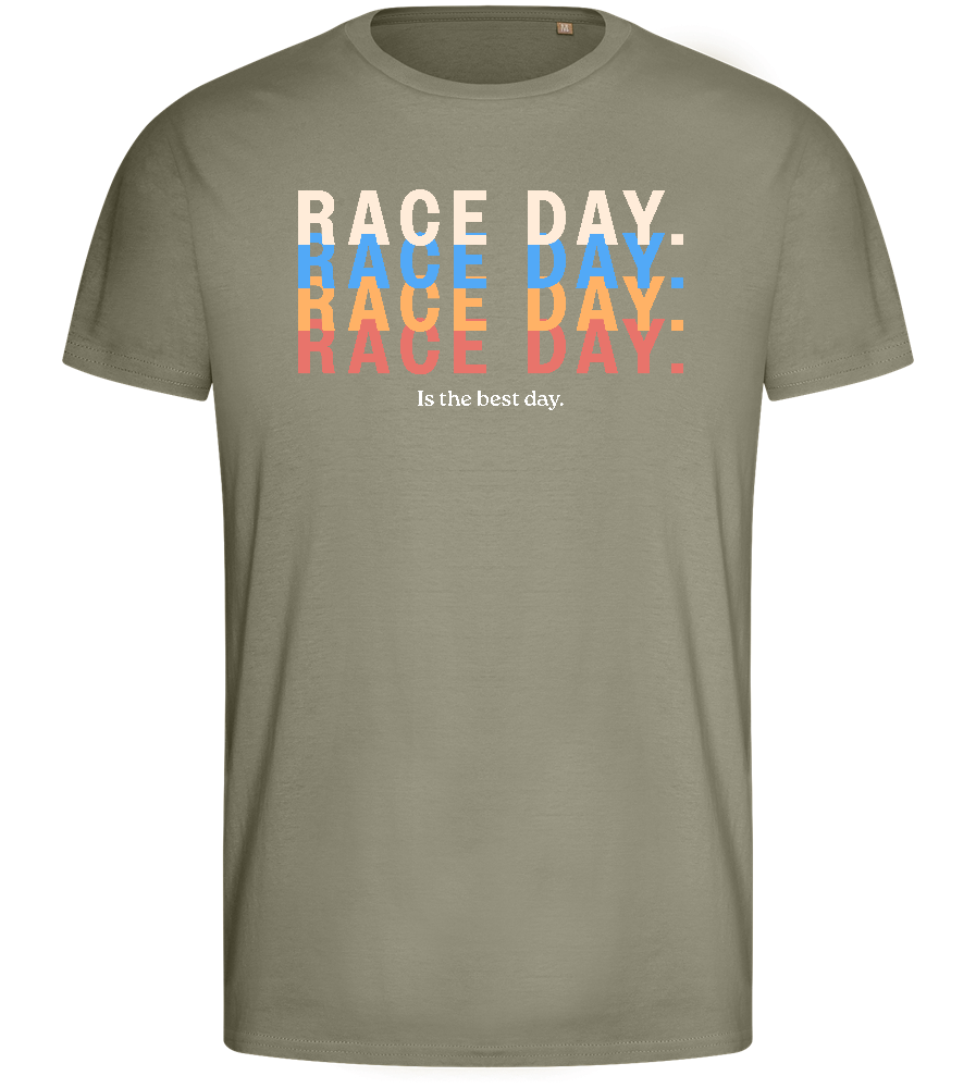 Best Day of the Week Design - Basic men's fitted t-shirt_KHAKI_front