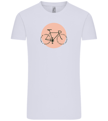 Bicycle Life Keep Moving Design - Comfort Unisex T-Shirt_LILAK_front