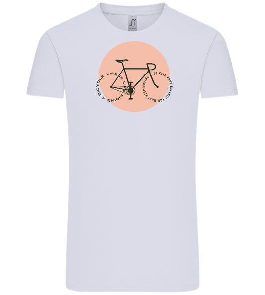 Bicycle Life Keep Moving Design - Comfort Unisex T-Shirt_LILAK_front