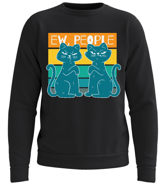 Ew People Design - Comfort unisex sweater_BLACK_front