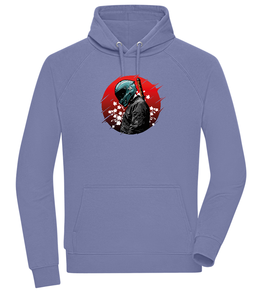 Samurai Bike 2 Design - Comfort unisex hoodie_BLUE_front