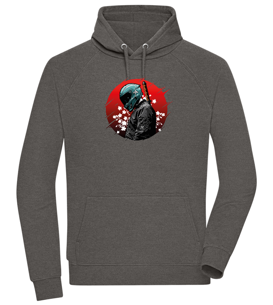 Samurai Bike 2 Design - Comfort unisex hoodie_CHARCOAL CHIN_front