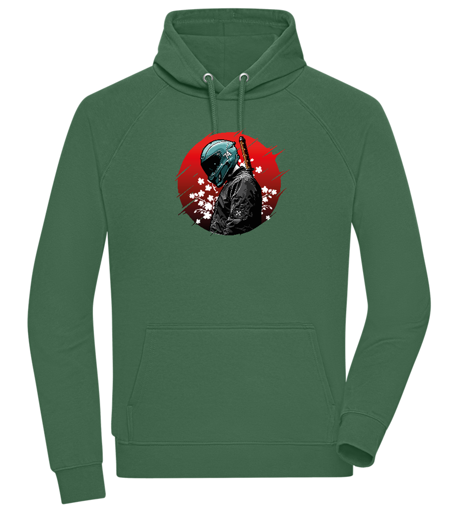 Samurai Bike 2 Design - Comfort unisex hoodie_GREEN BOTTLE_front