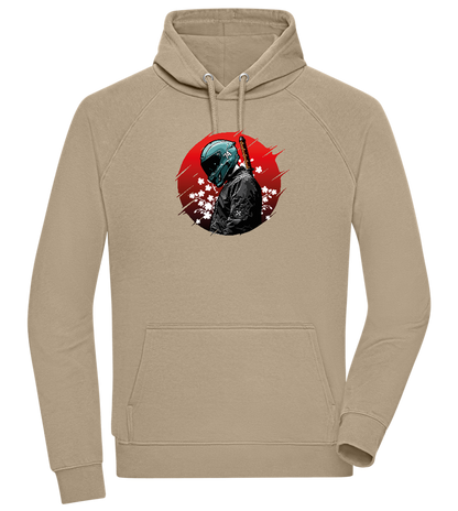 Samurai Bike 2 Design - Comfort unisex hoodie_KHAKI_front