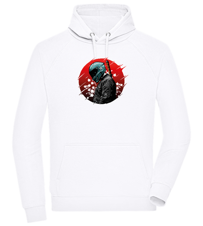 Samurai Bike 2 Design - Comfort unisex hoodie_WHITE_front