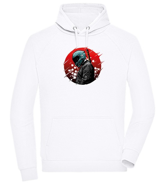 Samurai Bike 2 Design - Comfort unisex hoodie_WHITE_front