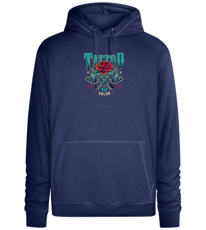 Tattoo Salon NY Design - Premium unisex hoodie_DENIM CHINA_front