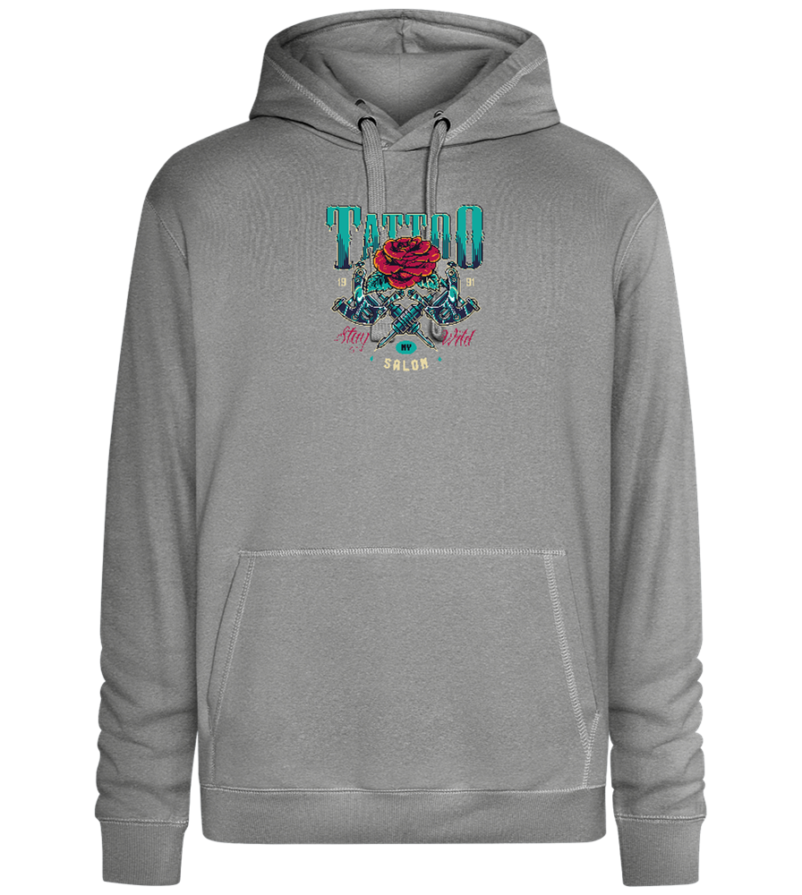 Tattoo Salon NY Design - Premium unisex hoodie_ORION GREY II_front