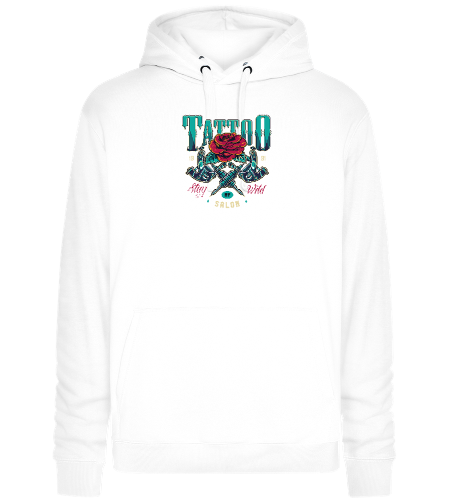 Tattoo Salon NY Design - Premium unisex hoodie_WHITE_front