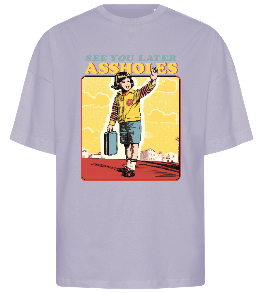 See You Later Design - Premium men's oversized t-shirt_LILAK_front