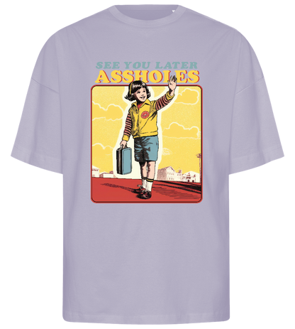 See You Later Design - Premium men's oversized t-shirt_LILAK_front