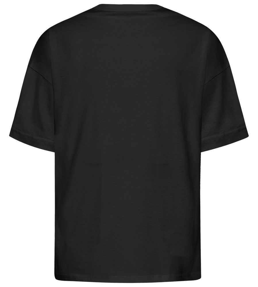 See You Later Design - Premium men's oversized t-shirt_DEEP BLACK_back
