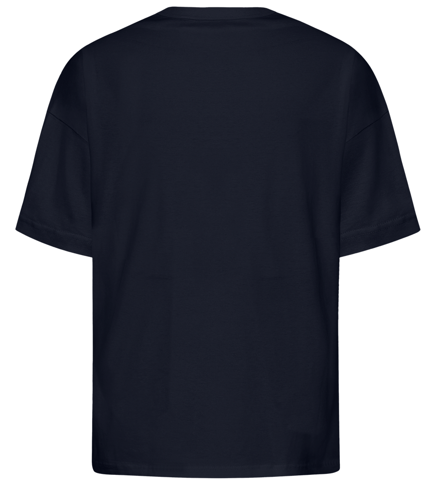 See You Later Design - Premium men's oversized t-shirt_FRENCH NAVY_back