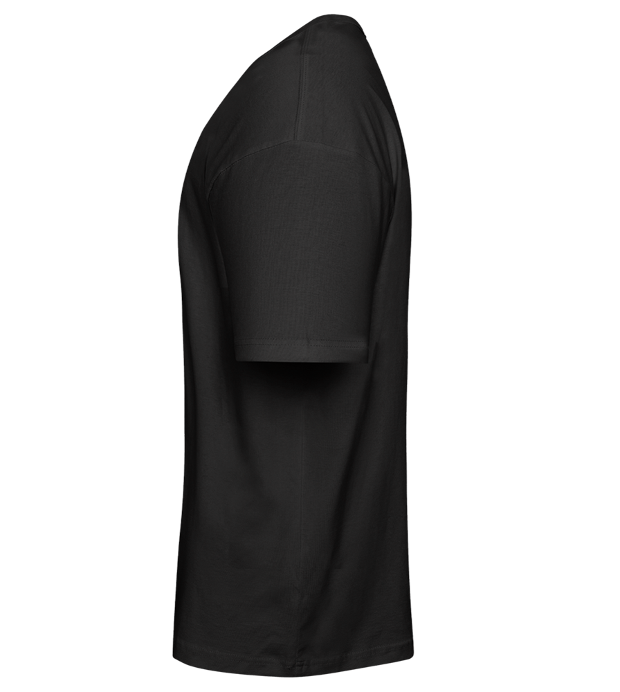 See You Later Design - Premium men's oversized t-shirt_DEEP BLACK_left