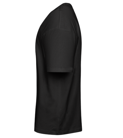 See You Later Design - Premium men's oversized t-shirt_DEEP BLACK_left